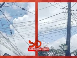 Diduga Tanpa Izin, Kabel Jaringan WiFi Nempel di Tiang Milik PLN