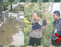 Camat Lebakwangi Tinjau Titik Banjir di Kampung Ragas
