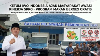 Ketum IWO Indonesia Ajak Masyarakat Awasi Kinerja Mitra Program MBG