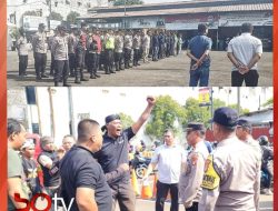 Perkuat Sinergi, Polsek Karawaci Gelar Apel Simulasi Pengamanan Aksi Unras