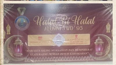 Perkuat Silaturahmi dan Jejaring Sosial, Alumni 5 WD Angkatan 95 Gelar Halal Bihalal