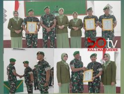 Danrem 064/MY Pimpin Sertijab Kasi Ter Kasrem 064/MY