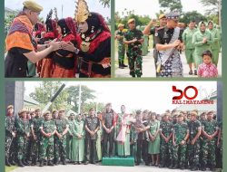 Prajurit Arhanud Gelar Tradisi Korps Pelepasan dan Penerimaan Danmen Arhanud 2/ SSM