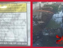 Proyek Pengerjaan Drainase Dinas PUPR Kota Serang Diduga Bermasalah