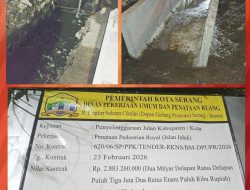 Proyek 2 Milyar DPUPR Kota Serang Jadi Sorotan