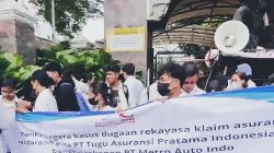 Mahasiswa Geruduk Kejagung Desak Periksa PT. Asuransi Tugu Pratama Indonesia 