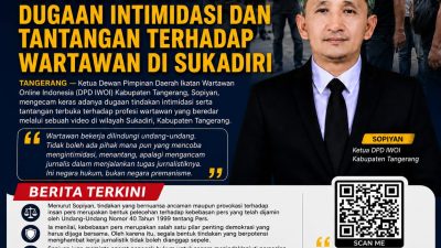Ketua DPD IWO-I Kabupaten Tangerang Kecam Keras Intimidasi dan Tantangan Terhadap Wartawan