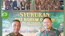 HUT ke 60 Korem 064/MY. Danrem Tegaskan Jati Diri TNI sebagai Tentara Rakyat