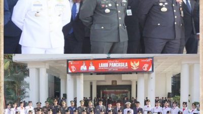 Dandim 0201/ Medan bersama Forkopimda Ikuti Upacara Hari Lahir Pancasila