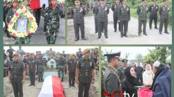 Dandim 0201/ Medan Pimpin upacara Pemakaman Anggota