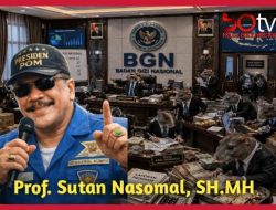 Prof DR Sutan Nasomal : Indonesia Bobrok, Tikus Berpesta Korupsi di Tubuh BGN.