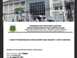 Kisruh SPMB Tahun 2026, Oknum Pegawai Dindikbud Banten Diduga Corengkan SMAN 1 Kota Serang