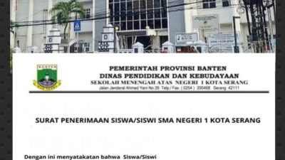Kisruh SPMB Tahun 2026, Oknum Pegawai Dindikbud Banten Diduga Corengkan SMAN 1 Kota Serang