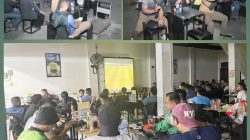 Semarak Piala Dunia. Yonzipur 1/DD Nobar Bersama Masyarakat