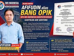 Gantikan Ade Gentong, Bang Opik Resmi Pimpin DPD IWO-I Kabupaten Bekasi 