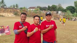 Dukung Semangat HUT RI ke-81, PT Bara Sanpan Marco Jaya Beri Dukungan Penuh Turnamen Sepak Bola Desa Nambo Udik