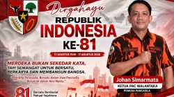 JOHAN SIMARMATA: KEMERDEKAAN HARUS DITERJEMAHKAN MENJADI PERSATUAN DAN AKSI NYATA