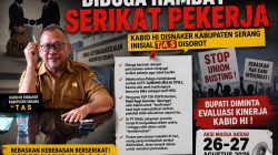 Kabid HI Disnaker Kabupaten Serang Disorot. Massa Buruh Akan Gelar Aksi Unjuk Rasa