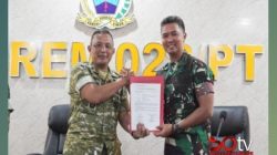 Danrem 022/PT Sambut Kunjungan Kerja Tim Audit Itjen TNI Periode III TA 2026