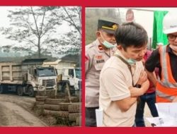 Warga Lakukan Aksi Pemortalan Jalan Hauling di Wilayah Barito Selatan