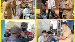 Pemerintah Kecamatan Binuang Bersama Muspika Bagikan Masker Gratis