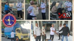 Peduli Abu Vulkanik. LSM HPN bagikan Masker Kepada Masyarakat Lebak