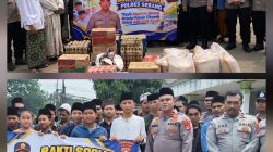 Wujudkan Polisi Bersama Masyarakat, Kapolres Serang Melalui Polsek Cikande Salurkan Bantuan untuk Adik-Adik Panti