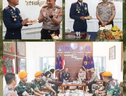 Wujud Sinergisitas TNI-Polri, Kapolrestabes Medan Sambangi Mako Menhanud 1 Pasgat