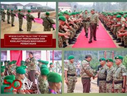 Menhan RI Tinjau Yonif TP 833 /BD di Sanggau Kalbar
