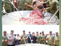 Kuali Merah Putih dan Pelayanan Kesehatan Warnai Penutupan Karya Bakti TNI di Pandeglang